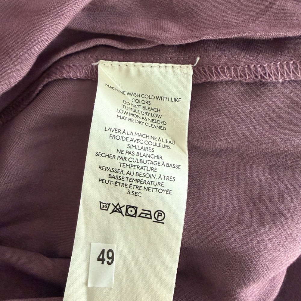 Free People Smocked In Time Boho Purple Pullover Top Long Sleeve XS - Picture 4 of 12